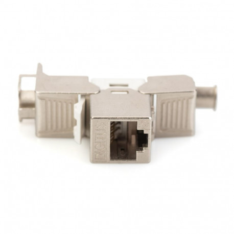 Digitus CAT 6A Keystone module, shielded, tool-free mounting connection