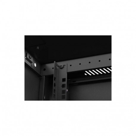 LANBERG rack-kapp 19" 4U 600X600 seinakinnitusega perforeeritud uks tasapakis, must