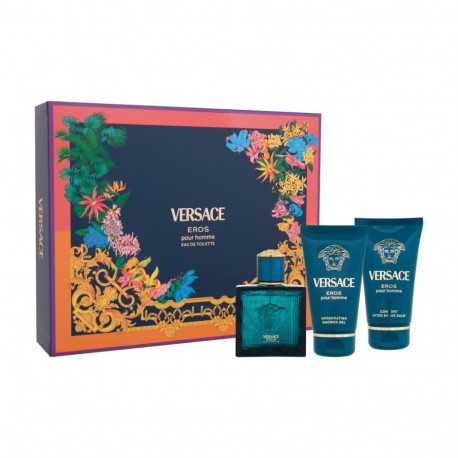 Versace Eros Eau de Toilette (50ml) (EDT 50 ml + Shower Gel 50 ml + After Shave Balm 50 ml)