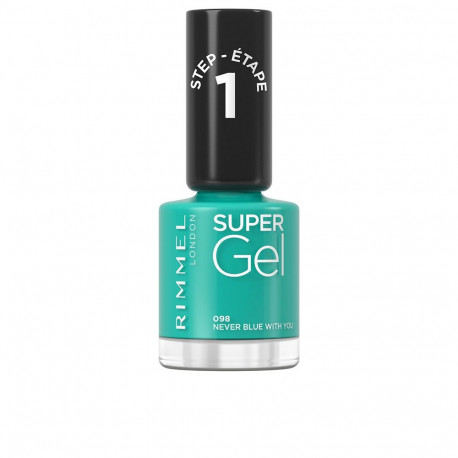 RIMMEL LONDON küünelakk #98 super gel 12ml, never blue with you
