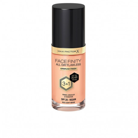 MAX FACTOR 3-ühes primer, peitekreem ja jumestuskreem #32 30ml, hele beež