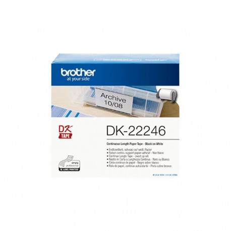 Brother DK 22246 kõrge kvaliteediga 30.48m, valge