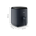 TEFAL | Air Fryer | EY245B10 Easy Fry Max | Power 1500 W | Capacity 5 L | Dark Gray