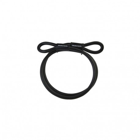 MASTER LOCK 4,5m long x 10mm diameter looped end cable; black