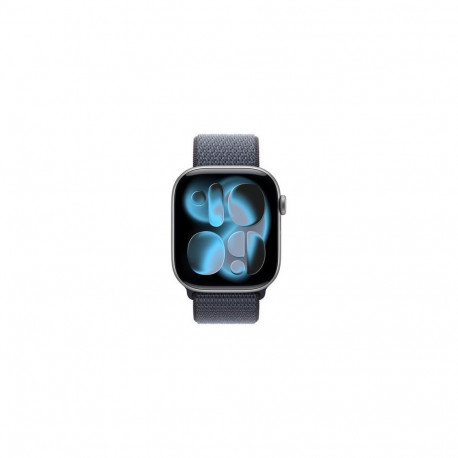 Apple MFFH4ZM/A smart wearable accessory Band Blue Nylon, Recycled polyester, Spandex