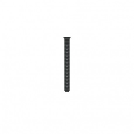 Apple 49mm Black Ocean Band Extension - Natural Titanium Finish