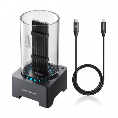 "GRAUGEAR Docking Station USB 4.0 f. M.2 PCIe Gen4x4 NVMe SSD"