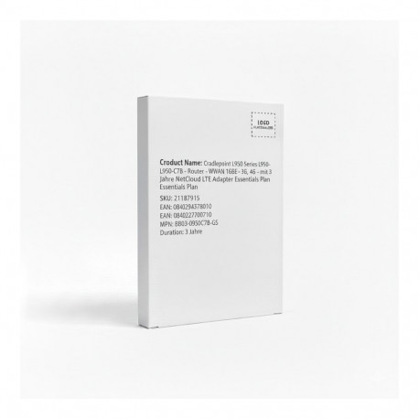 Cradlepoint L950 seeria L950-C7B ruuter WWAN 1GbE 3G, 4G koos 3-aastase NetCloud Branch LTE Adapter 