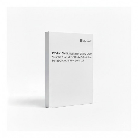 "Cloud Microsoft Windows Server Standard 2 Core 2025 1J1J - Per Subscription"