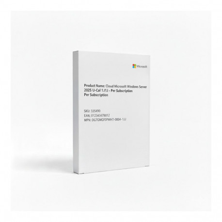 "Cloud Microsoft Windows Server 2025 U-Cal 1J1J - Per Subscription"
