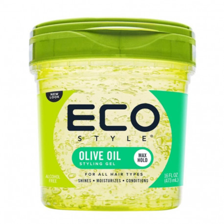 ECO STYLE OLIVE OIL STILING GEL TODO TIPO DE CABELLOS SIN ALCOHOL 473ML