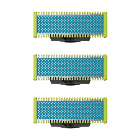 Grooming Blade - Philips QP235/50 OneBlade Replacement Blades, 3 pcs, Blue