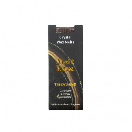 Aromatherapy Wax Melt - Ancient Wisdom Melt Eaze Vanilla Sandalwood 50g With Tiger's Eye