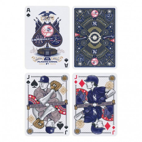 Playing Cards - New York Yankees Theory11 Deck, 52 Cards, 2 Jokers, MLB