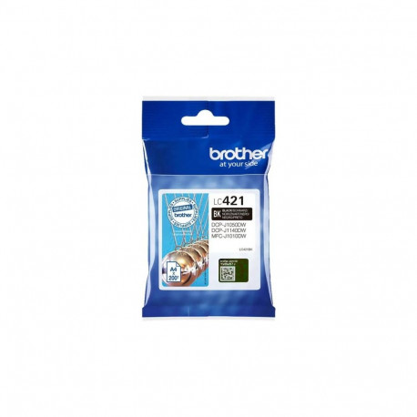 Ink Cartridge - Brother LC 421 Black, 200 Pages Yield, Schwarz