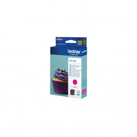 Ink Cartridge - Brother LC 123 Magenta Ink Cartridge, High-Quality Prints, Vibrant Color