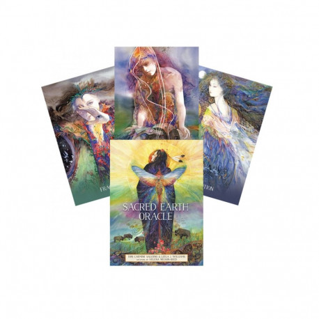 Oracle Card Deck - Sacred Earth Oracle Cards 45 Cards 120-Page Book Blue Angel