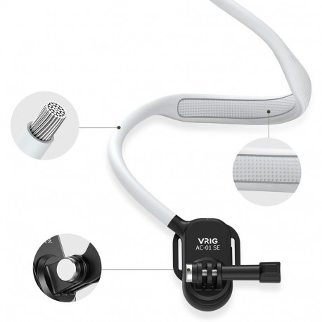 Action Camera Mount - VRIG AC-01SE Neck Strap For GoPro, 90-Degree Rotation, Adjustable Velcro