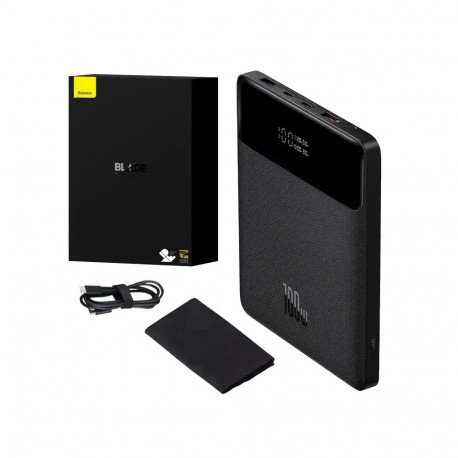 Powerbank Baseus Blade 20000mAh 2xUSB, 2xUSB-C + cable USB-C  100W (black)