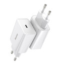 Baseus Speed Mini Quick Charger, USB-C, PD, 3A, 20W (white)