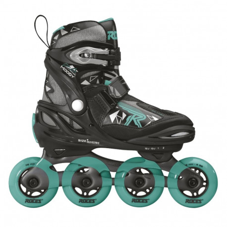 Roces rulluisud Moody Girl Tif 400856 03, must-hall-türkiissinine