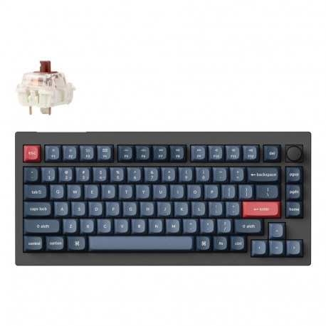 Keychron klaviatuur V1M-D3 V1 Max juhtmevaba RGB, süsinikmust