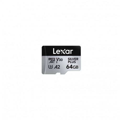 Lexar microSDXC kaart Professional SILVER PLUS UHS-I 64GB