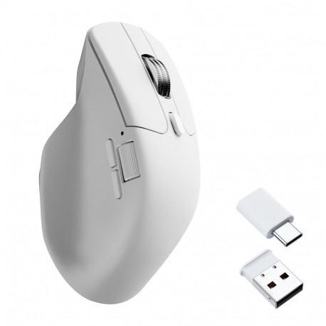Keychron hiir M6 M6S-B72 USB optiline juhtmevaba, valge