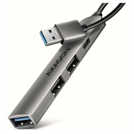 AXAGON USB-jaotur HUE-STA 4-pordiline USB-A alumiiniumriba