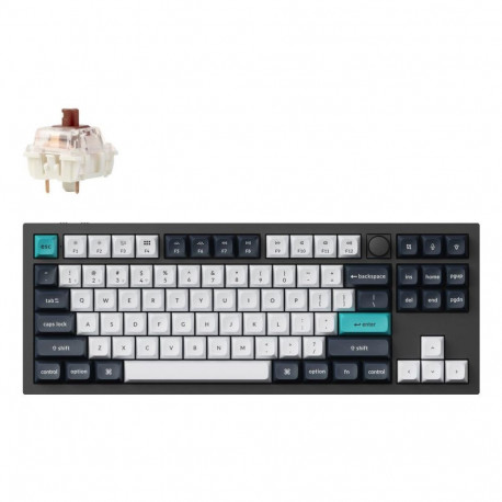 Keychron juhtmevaba klaviatuur Q3 MAX Q3M-M3 RGB, süsinikmust