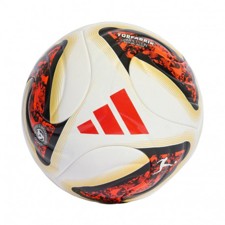 Piłka nożna adidas Bundesliga 26/27 Torfabrik Competition biało-pomarańczowo-złota KG6045
