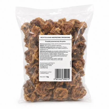 PETITTO seakõrvad monoproteiin keskmise suurusega koertele 1kg