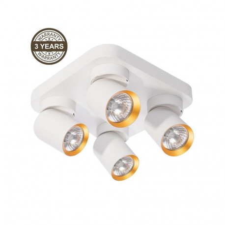 Laelamp Tunis ML9940 4XGU10, valge/kuldne