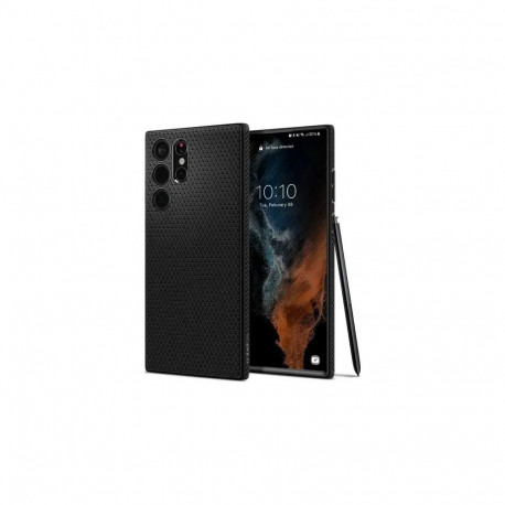 SPIGEN Liquid Air telefoni ümbris Samsung Galaxy S22 Ultra (S908) must