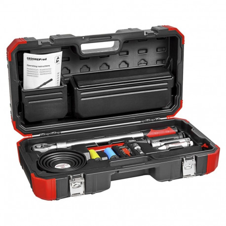 red Rad-Montage-Set, 11-teilig (schwarz/rot)