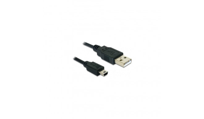 DeLOCK 82273 USB cable USB 2.0 1 m USB A Mini-USB B 0.48 Gbit/s Black