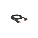 DeLOCK DisplayPort cable male straight to male 90° left angled 8K 60 Hz 3 m