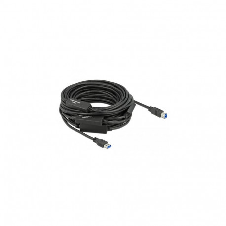 DeLOCK 85382 USB cable USB 3.2 Gen 1 (3.1 Gen 1) 20 m USB A USB B 5 Gbit/s Black