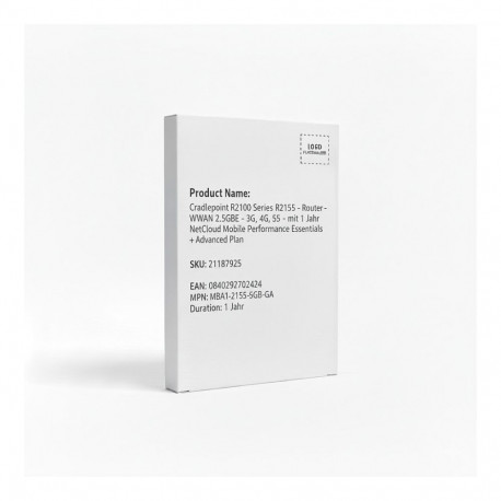 Cradlepoint R2100 Series R2155 ruuter - WWAN 2.5GbE - 3G, 4G, 5G - koos 1-aastase NetCloud Mobile Pe