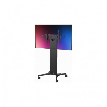 "Vision - Wagen - robust - fr Flachbildschirm - Stahl - mattschwarz - Bildschirmgre: 119.4-228.6 cm 