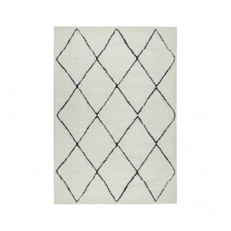CARPET IDEAL80260 390WHITE BLACK 1.2X1.7