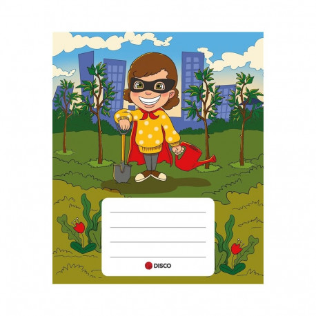EXERCISE BOOK SUPER HERO 12 SHEETS SQUAR