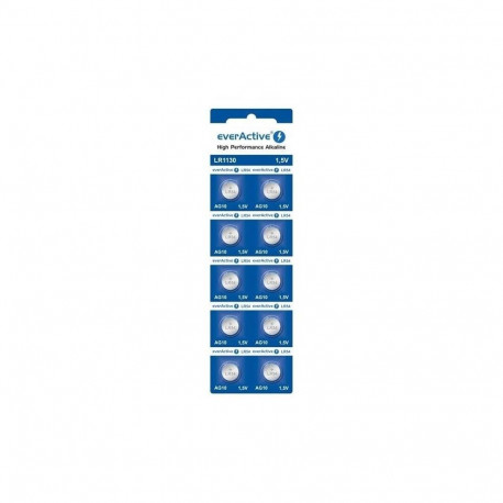 Button Battery - everActive G10 LR1130 LR54 10 Pcs