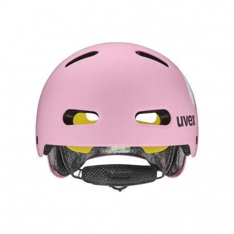 Child Cycling Helmet - UVEX Kid 4 Style MIPS, Lightweight Hard Shell, 55-58 cm, Strawberry