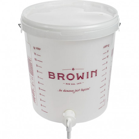Browin Fermentation Container 340416, 15 L, polypropylene BPA-free, with tap, with handle, with gaug