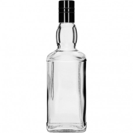 Browin 500 ml pudel kruvikorgiga, 1 tk, 500 ml, 226 mm kõrgus, 70 mm laius, must kork 28 x 38 mm