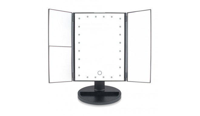 Rio MMFD-EU/1,6 24 LED Touch Dimmable Makeup Mirror, Black