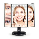 Rio 24 LED Touch Dimmable Makeup Mirror, Black