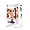 Rio 24 LED Touch Dimmable Makeup Mirror, Black