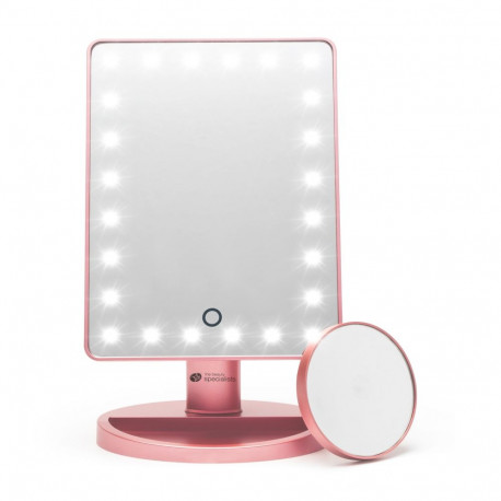 Rio 24 LED Touch Dimmable Makeup Mirror Rose Gold